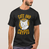 Cats And Crypto Cryptocurrency Blockchain Trader F Tシャツ (正面)