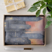 Cats and Fireworks Decompage紙 薄葉紙 (ギフト)