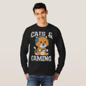 Cats And Gaming Cute Cat Owner Pet Animals  Graphi Tシャツ (正面フル)