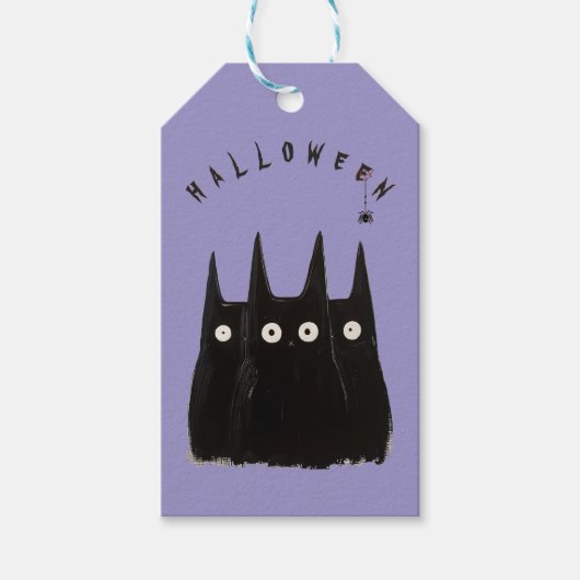 Cats and Halloween, personalized ギフトタグ (正面)