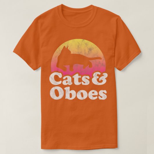 Cats and Oboes Men's or Women's Cat and Oboe  Tシャツ (デザイン正面)
