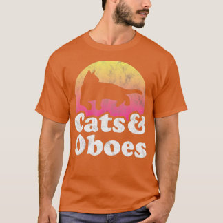 Cats and Oboes Men's or Women's Cat and Oboe  Tシャツ