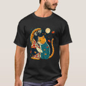 Cats And Pizza Funny Design Cat Lovers Pizza Lover Tシャツ (正面)