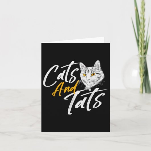 Cats And Tats - Tattoo Pets Kitten Owner Animal Ki カード (正面)