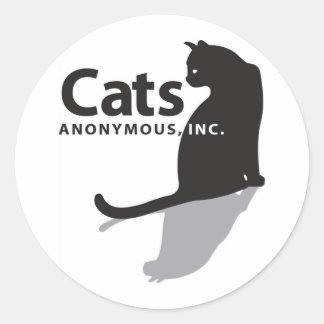 Cats Anonymousロゴ商品 ラウンドシール
