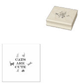 cats are cute ラバースタンプ (押印)