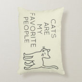 Cats are my favorite people アクセントクッション (正面(垂直))