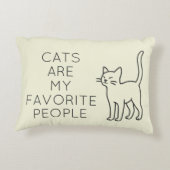 Cats are my favorite people アクセントクッション (裏面)