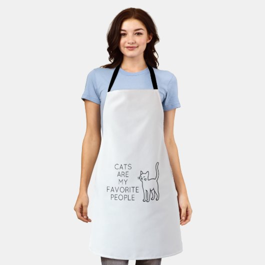 Cats are my favorite people エプロン (着用した状態)