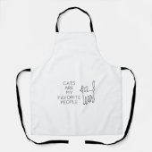 Cats are my favorite people エプロン (正面)