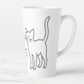 Cats are my favorite people カフェラテマグ (右)