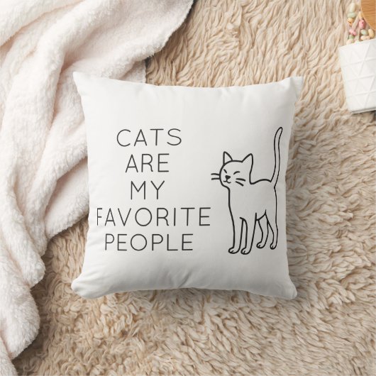Cats are my favorite people クッション (ブランケット)