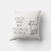 Cats are my favorite people クッション (裏面)