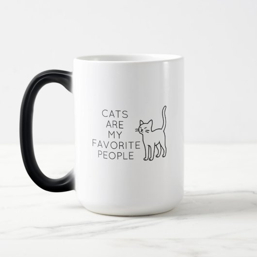 Cats are my favorite people モーフィングマグカップ (左)