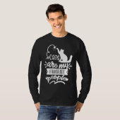Cats Are My Favorite People Cat Gag Tシャツ (正面フル)
