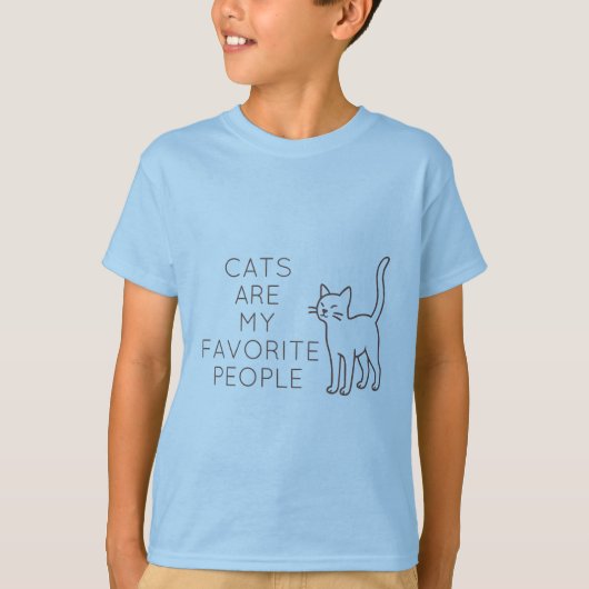 Cats are my favorite people tシャツ (正面)