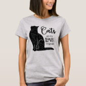 Cats are my LOVE Language T-Shirt Tシャツ (正面)