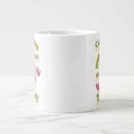 Cats Are My Therapy – Cute Cat Lover Design ジャンボコーヒーマグカップ