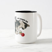 CATS are PEOPLE Too, Artwork of Cat and Marbles ツートーンマグカップ (正面右)