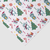 Cats At christmas Whimsical Pattern 薄葉紙 (詳細)