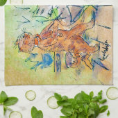 Cats BandのLouis Wain キッチンタオル (折り畳み)