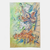 Cats BandのLouis Wain キッチンタオル (縦)