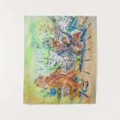 Cats BandのLouis Wain タペストリー (正面)