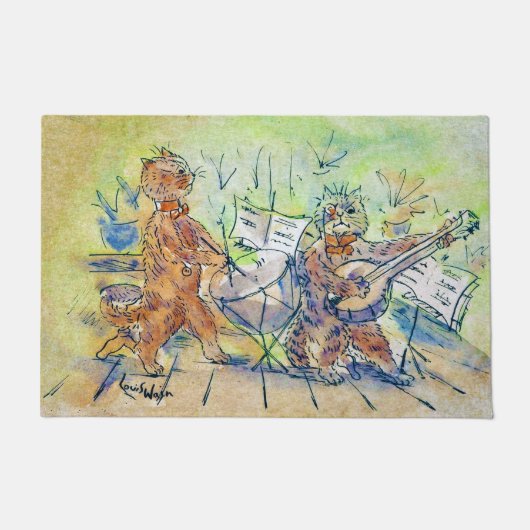 Cats BandのLouis Wain ドアマット (正面)