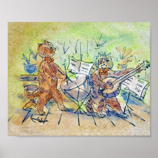 Cats BandのLouis Wain ポスター (正面)