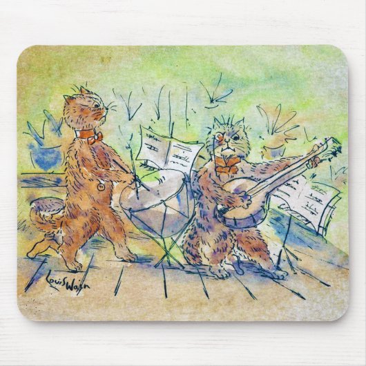 Cats BandのLouis Wain マウスパッド (正面)