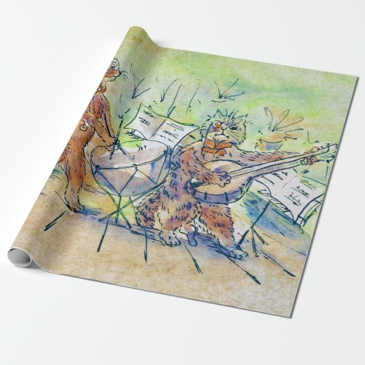 Cats BandのLouis Wain ラッピングペーパー (アンロールド)