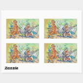 Cats BandのLouis Wain 長方形シール (シート)