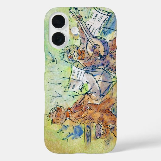 Cats BandのLouis Wain Case-Mate iPhoneケース (裏面)