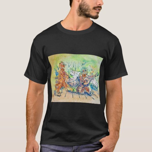Cats BandのLouis Wain Tシャツ (正面)