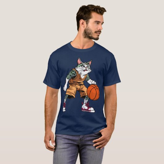 Cats Basketball - Tomcat Tシャツ (正面フル)