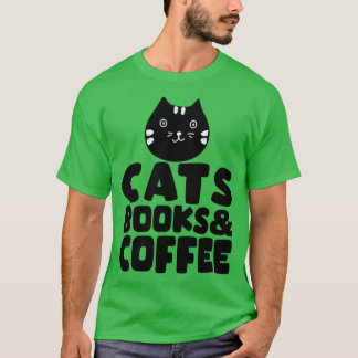 Cats Booksコーヒー1 Tシャツ