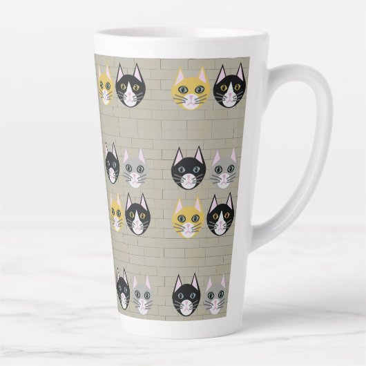 Cats brick カフェラテマグ (右)
