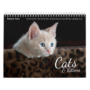 Cats Business Company Wall 企業の Calendar 2024 カレンダー