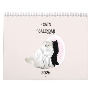 Cats by the Month Calendar カレンダー