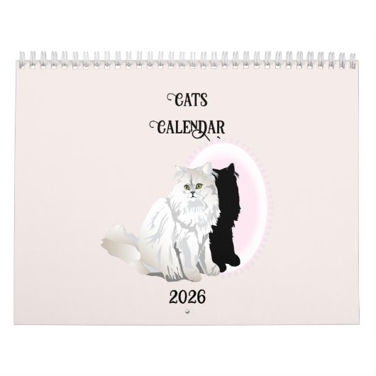 Cats by the Month Calendar カレンダー (カバー)