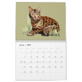 Cats by the Month Calendar カレンダー (3月 2027)
