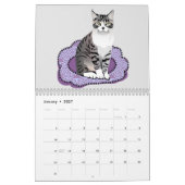 Cats by the Month Calendar カレンダー (1月 2027)