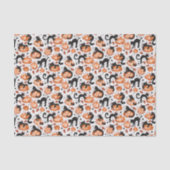 Cats Carving Halloween Jack-o'-lantern Pumpkins 薄葉紙 (正面)