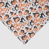 Cats Carving Halloween Jack-o'-lantern Pumpkins 薄葉紙 (詳細)