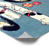 Cats & Catfish Kuniyoshi Fine Japanese Art ポスター (角)