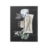 Cats celebrating a birthday with cake and candles ノートパッド (回転)