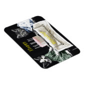 Cats celebrating a birthday with cake and candles マグネット (右側)