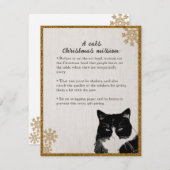 Cats Christmas – クリスマスカード 招待状 (正面/裏面)