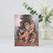 Cats Christmas by Louis Wain ポストカード (スタンド正面)