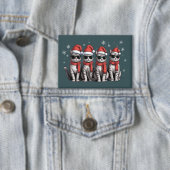 Cats Christmas Cat Mom Holiday Xmas Santa 缶バッジ (インサイチュ)